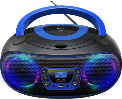 Denver TDB-212BU radio FM/DAB+, Bluetooth, CD, USB, niebieskie (2)