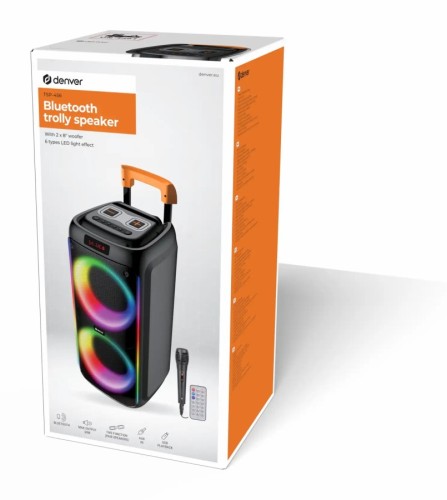 Denver TSP-456 głośnik imprezowy Bluetooth z oświetleniem LED (5)