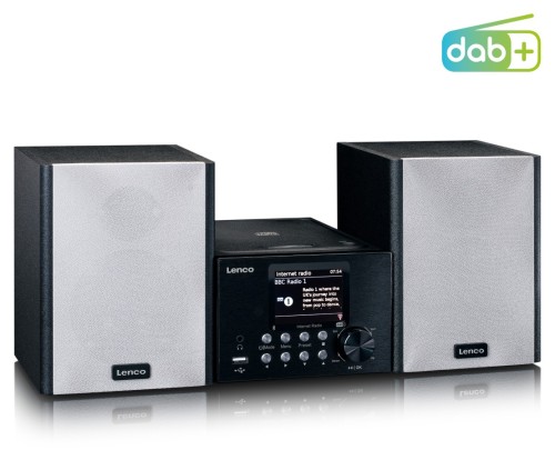 Lenco MC-250BK - mikrowieża z CD, USB, radiem internetowym, FM/DAB+ i Bluetooth (1)