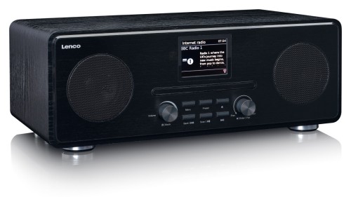Lenco DIR-261BK - mikrowieża z CD, radiem internetowym, FM/DAB+ i Bluetooth (2)