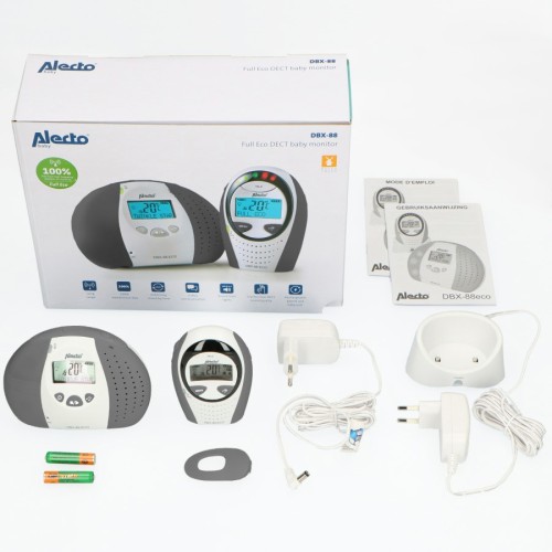 Alecto DBX-88 LIMITED - cyfrowa niania elektroniczna z wyświetlaczem, biały/antracyt (13)