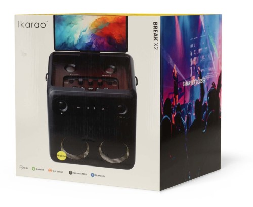 Ikarao Break X2 – inteligentny głośnik imprezowy z Bluetooth, 300 W (12)