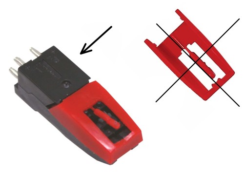 Wkładka gramofonowa  (bez igły)  Stylus - zapasowa wymienna igła (6666) (2)