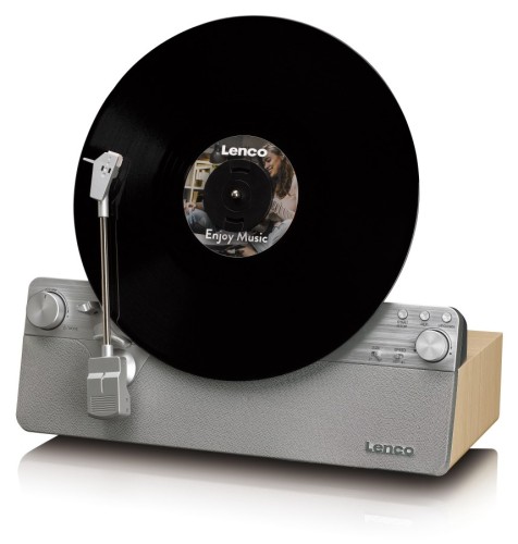 Zestaw stereo automatyczny pionowy gramofon LENCO LSA-071SI + Aktywne głośniki LENCO SPB-240BKGY (5)