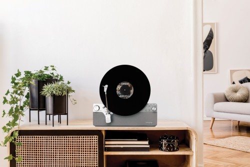 Zestaw stereo automatyczny pionowy gramofon LENCO LSA-071SI + Aktywne głośniki LENCO SPB-240BKGY (14)
