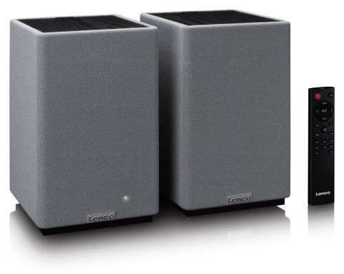 Zestaw stereo automatyczny pionowy gramofon LENCO LSA-071SI + Aktywne głośniki LENCO SPB-240BKGY (17)