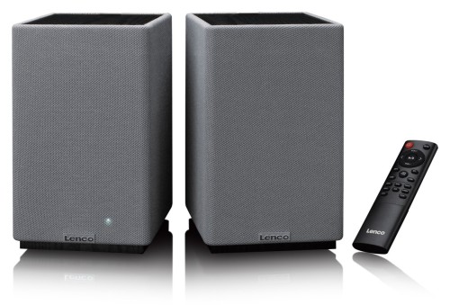 Zestaw stereo automatyczny pionowy gramofon LENCO LSA-071SI + Aktywne głośniki LENCO SPB-240BKGY (18)