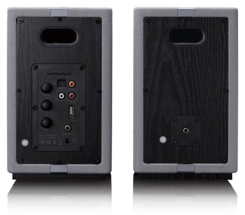 Zestaw stereo automatyczny pionowy gramofon LENCO LSA-071SI + Aktywne głośniki LENCO SPB-240BKGY (19)