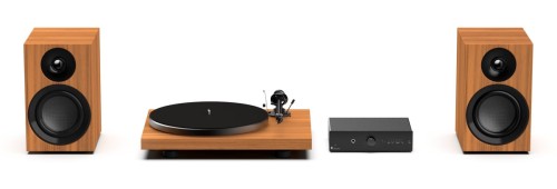 Pro-Ject Colourful Audio System E - System Hi-Fi typu „All-in-one” z gramofonem - orzech (1)