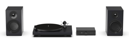 Pro-Ject Colorful Audio System E - System Hi-Fi typu „All-in-one” z gramofonem - Satynowa czerń (1)
