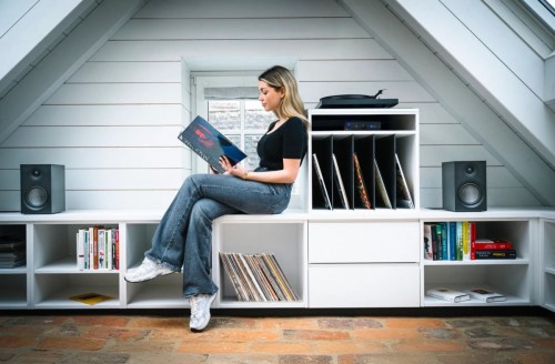 Pro-Ject Colorful Audio System E - System Hi-Fi typu „All-in-one” z gramofonem - Satynowa czerń (2)