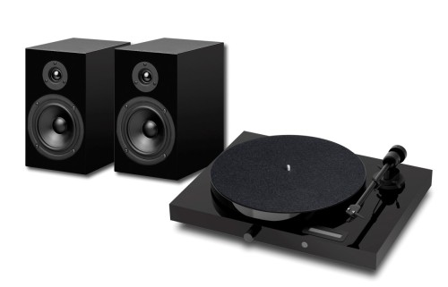 Zestaw HiFi Pro-Ject JukeBox E1 Piano – kompletny system audio stereo z gramofonem (1)