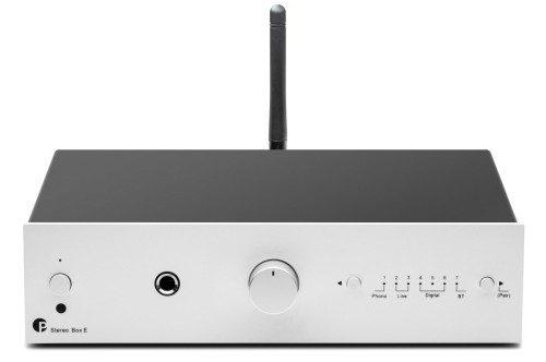 Pro-Ject STEREO BOX E - Minimalistyczny wzmacniacz zintegrowany - srebrny (1)
