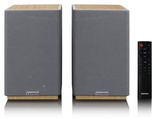 Lenco SPB-241WDGY - aktywne głośniki stereo HiFi z BT (2)