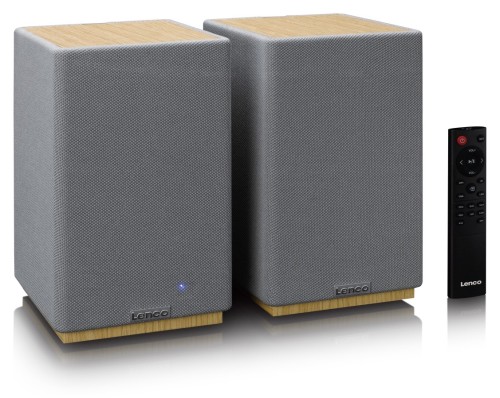 Lenco SPB-241WDGY - aktywne głośniki stereo HiFi z BT (3)