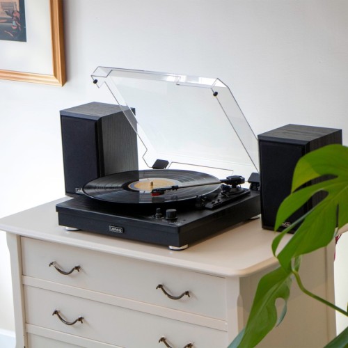 Lenco LS-100BK - gramofon z osobnymi głośnikami i Bluetooth (2)