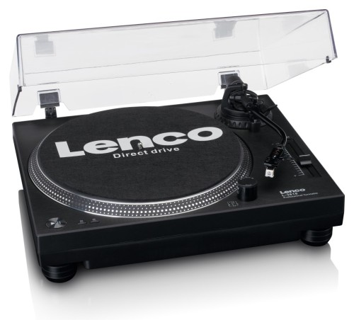 Lenco L-3818BK czarny - gramofon z napędem bezpośrednim i wyjściem USB (3)