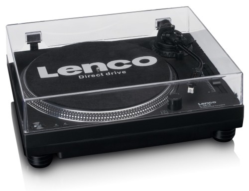 Lenco L-3818BK czarny - gramofon z napędem bezpośrednim i wyjściem USB (10)