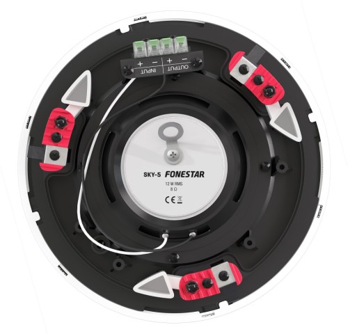 Fonestar SKY-5 - wodoodporny okrągły głośnik wbudowany, 5\, biały (5)