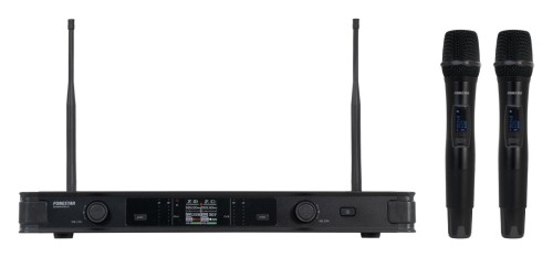 Fonestar SONAIR-PRO-2M – Zestaw dwóch ręcznych, bezprzewodowych, profesjonalnych mikrofonów UHF (1)
