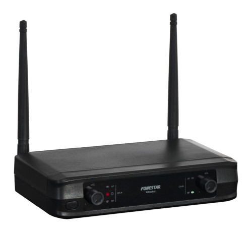 Fonestar SONAIR-2MP - Zestaw mikrofonu ręcznego i krawatowego o stałej częstotliwości w paśmie UHF (5)