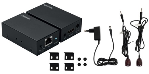 Fonestar 7938XT - Zestaw nadajnika i odbiornika HDMI przez kabel LAN Cat 6 + pilot IR (1)