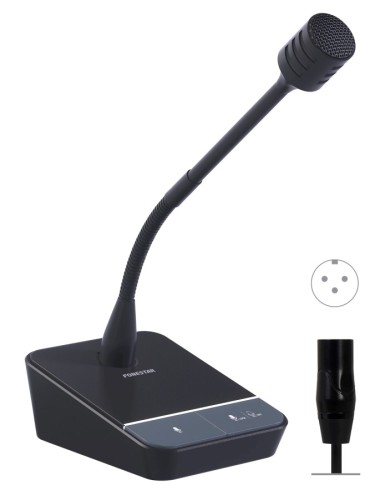 Fonestar MICSET-D32XLR – Jednokierunkowy dynamiczny mikrofon biurkowy z podstawą (2)