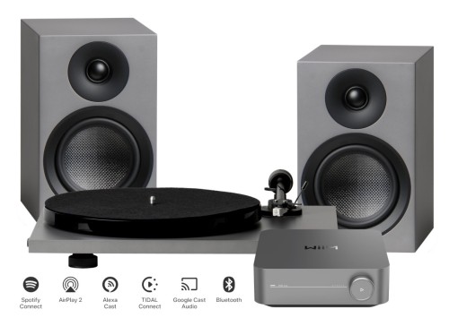 Pro-Ject STEREO SET PHONO + STREAMING - zestaw audio ze wzmacniaczem WiiM i gramofonem, szary (3)