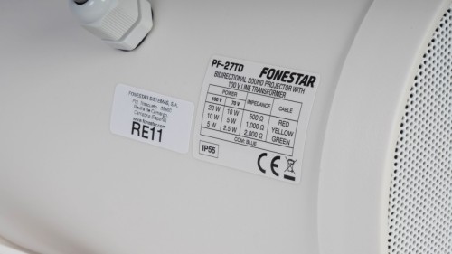 Fonestar PF-27TD - dwustronny projektor dźwięku 100 V, 20 W, IP55 (7)