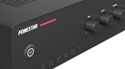 Fonestar PROX-30 - wzmacniacz 100 V do systemów nagłośnieniowych z odtwarzaczem USB, MP3, FM, 30 W (4)