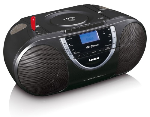 Przenośny odtwarzacz CD  i kaset magnetofonowych Lenco SCD-6900BK z radiem FM DAB+, funkcja Bluetooth (4)