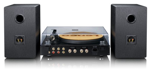 Audiofilski gramofon Hi-Fi Lenco LS-700BK z wkładką Ortofon 2M Red, dwoma głośnikami o mocy 100W i funkcją Bluetooth (13)