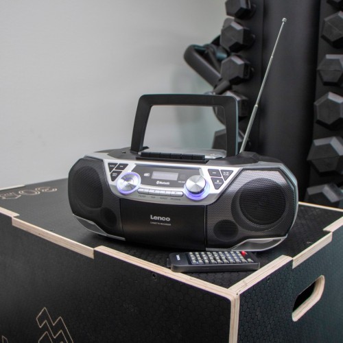 Radioodtwarzacz z CD i magnetofonem LENCO SCD-720SI Radio FM DAB+  z funkcją Bluetooth (9)