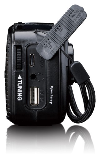 Radio przenośne  FM/ SW LENCO MCR-113BK Analogowe na baterie i dynamo (7)