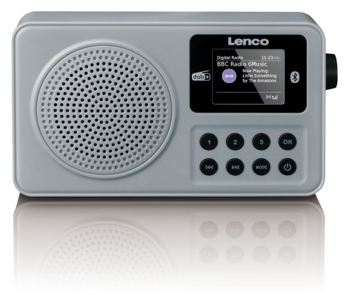  Przenośne radio cyfrowe DAB+ FM z Bluetooth w kolorze szarym LENCO PDR-034GY  (6)