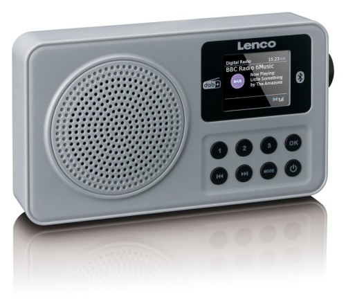  Przenośne radio cyfrowe DAB+ FM z Bluetooth w kolorze szarym LENCO PDR-034GY  (7)