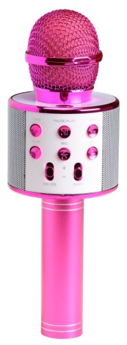Mikrofon karaoke Bluetooth z głośnikiem Denver KMS-20P Różowy (1)