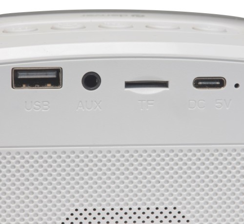 Głośnik przenośny DENVER BTM-610 Biały, Bluetooth z funkcją karaoke, mikrofon w zestawie (5)