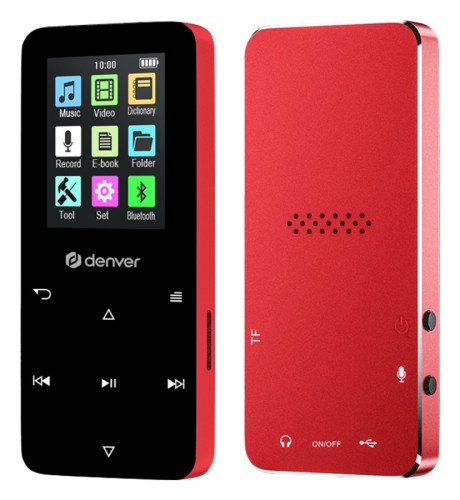 Odtwarzacz MP4 z Bluetooth Denver MP-1830R RED (1)