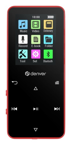 Odtwarzacz MP4 z Bluetooth Denver MP-1830R RED (3)