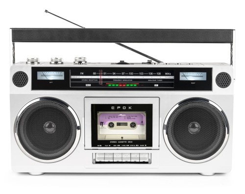 Boombox Retro Bluetooth Radio FM Magnetofon Kasetowy USB AUX Bigben EPOK BTBLASTER Ghetto Blaster (3)