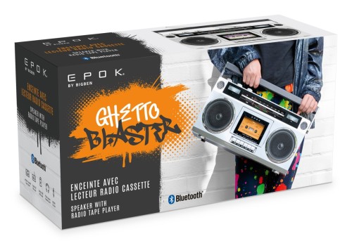 Boombox Retro Bluetooth Radio FM Magnetofon Kasetowy USB AUX Bigben EPOK BTBLASTER Ghetto Blaster (4)