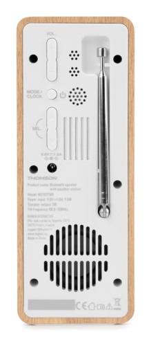 Stacje pogodowe Thomson WS102TWH z głośnikiem Bluetooth i radiem FM (7)
