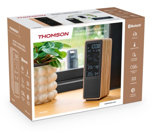 Stacje pogodowe Thomson WS102TBK z głośnikiem Bluetooth i radiem FM (4)