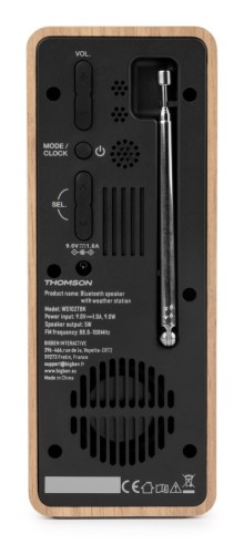 Stacje pogodowe Thomson WS102TBK z głośnikiem Bluetooth i radiem FM (10)