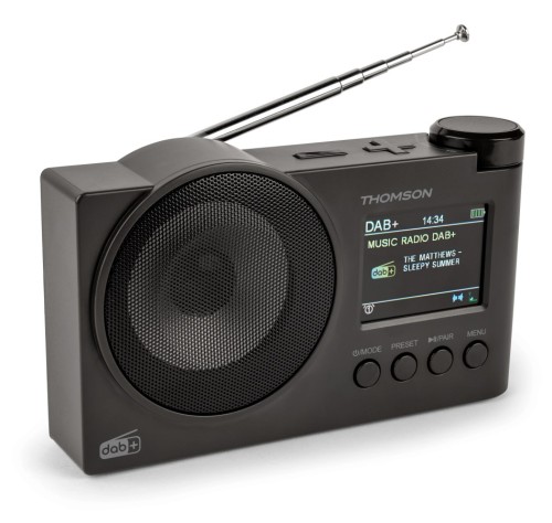 Przenośne radio FM DAB+ z funkcją Bluetooth USB Thomson RT400DABBTBK (1)