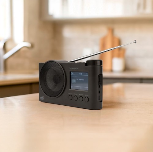 Przenośne radio FM DAB+ z funkcją Bluetooth USB Thomson RT400DABBTBK (2)
