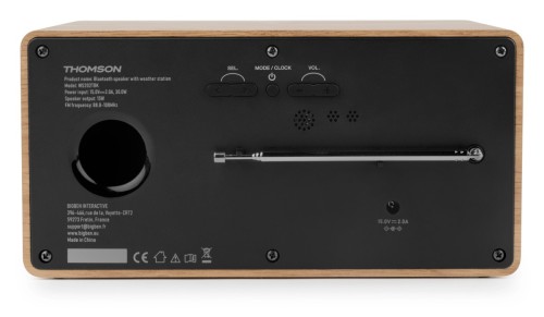 Radio FM z funkcją Bluetooth i stacją pogodową Thomson WS202TBK (4)
