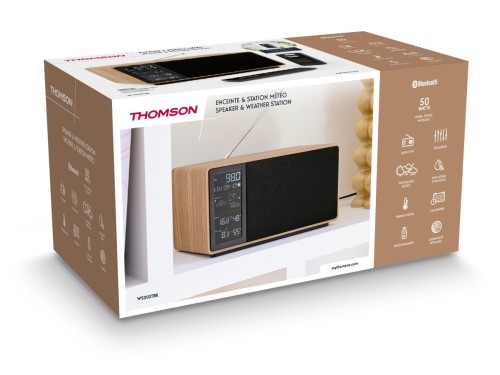 Radio FM z funkcją Bluetooth i stacją pogodową Thomson WS202TBK (8)