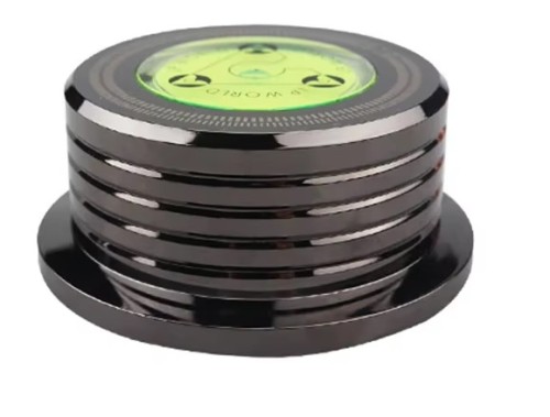 Stabilizator docisk płyty winylowej z poziomicą Record Puck Level it 60Hz
 (2)